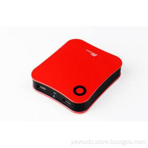 USB Rechargeable Battery Pack , Red 10400mAh Power Bank Wit